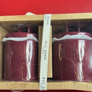 NWT Rae Dunn hair ties/bobby pins holders